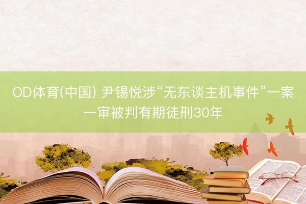 OD体育(中国) 尹锡悦涉“无东谈主机事件”一案一审被判有期徒刑30年