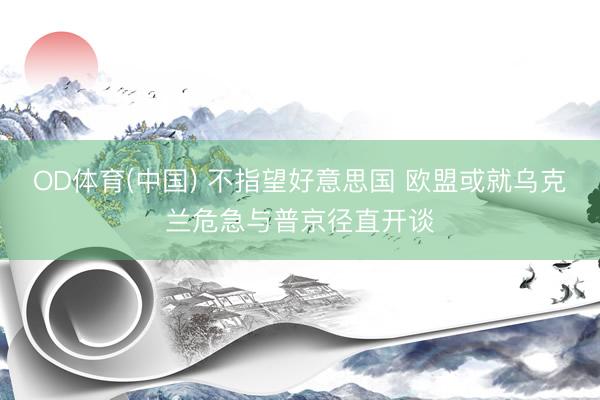 OD体育(中国) 不指望好意思国 欧盟或就乌克兰危急与普京径直开谈